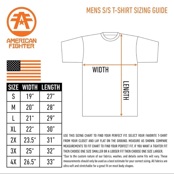 American Fighter Men's T-shirt Take Flight Athletic Navy XS-4XL - Picture 4 of 8